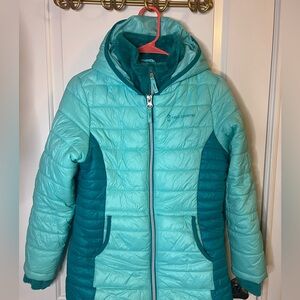 Free Country Kids Aqua and Teal Puffer Jacket